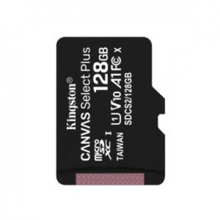 microSDXC (UHS-1) Kingston Canvas Select Plus 128Gb class 10 А1 (R-100MB/s)