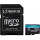 microSDXC (UHS-1 U3) Kingston Canvas Go Plus 128Gb class 10 A2 V30 (R170MB/s, W90MB/s) (adapter SD)