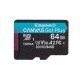 microSDXC (UHS-1 U3) Kingston Canvas Go Plus 64Gb class 10 A2 V30 (R170MB/s, W70MB/s)