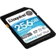 SDXC (UHS-1 U3) Kingston Canvas Go Plus 256Gb class 10 V30 (R170MB/s, W90MB/s)