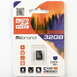 microSDHC (UHS-1) Mibrand 32Gb class 10