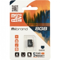 microSDHC Mibrand 8Gb class 6