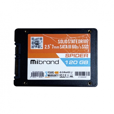 

SSD Mibrand Spider 120GB 2.5" 7mm SATAIII Bulk