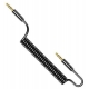 Аудіо-кабель Usams US-SJ256 Spring Audio Cable 1.2m Black