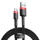 Кабель Baseus Cafule Cable USB For Type-C 3A 0.5m Red+Black