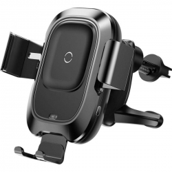 Тримач для мобiльного з БЗП Baseus SmartVehicle Bracket Wireless Black