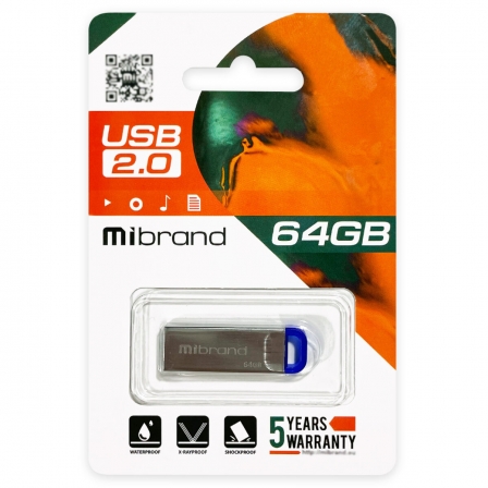 

Flash Mibrand USB 2.0 Falcon 64Gb Blue