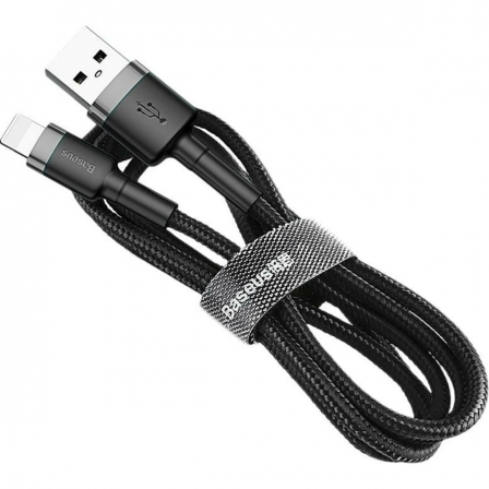 

Кабель Baseus Cafule Cable（Special Edition）USB For iP 2m Grey+Black