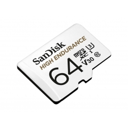 microSDXC (UHS-1 U3) SanDisk High Endurance 64Gb class 10 V30 (100Mb/s) (adapterSD)