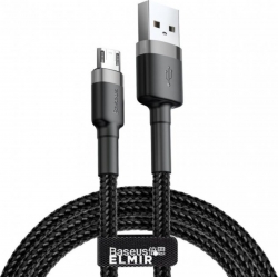 Кабель Baseus Cafule Cable USB For Micro 2A 3m Gray+Black