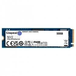 SSD M.2 Kingston NV2 500GB NVMe 2280 PCIe 3.0 x4 3D NAND TLC
