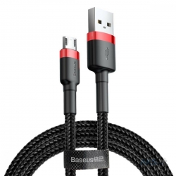 Кабель Baseus Cafule Cable USB For Micro 1.5A 2m Red+Black