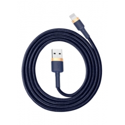 Кабель Baseus cafule Cable USB For iP 2.4A 1m Gold+Blue