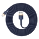 Кабель Baseus Cafule Cable USB For iP 1.5A 2m Gold+Blue