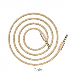Аудiо-кабель BOROFONE BL3 Audiolink audio AUX cable, 1m Gold