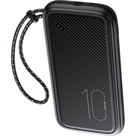 

Зовнішній акумулятор Usams US-CD150 PB56 Power Bank with Lanyard 10000mah Black