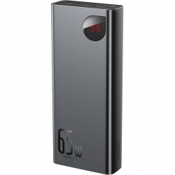 Зовнішній акумулятор Baseus Adaman Metal Digital Display Quick Charge Power Bank 20000mAh 65W Black
