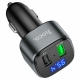 АЗП з FM-модулятором HOCO E67 Fighter QC3.0 car BT FM transmitter Black