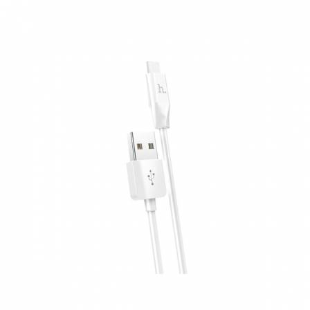 

Кабель HOCO X1 USB to Type-C 3A, 1m, PVC, PVC connectors, White