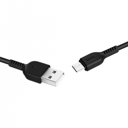 Кабель HOCO X20 USB to Type-C 3A, 1m, PVC, TPE connectors, Black