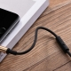 Аудiокабель HOCO UPA02 AUX Spring Audio cable (with Mic) Black