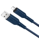 Кабель HOCO X59 USB to iP 2.4A, 1m, nylon, TPE connectors, Blue