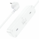 Мережевий зарядний пристрій HOCO NS2 3-position extension cord socket(including 3*USB output) White