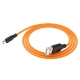Кабель HOCO X21 Plus USB to Micro 2.4A, 1m, silicone, silicone connectors, Black+Orange