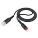 Кабель Hoco X59 Victory USB to Lightning 2.4A 1m Black