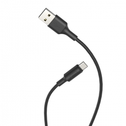 Кабель HOCO X25 USB to Type-C 2A, 1m, PVC, PVC connectors, Black