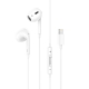 Навушники HOCO M1 Max crystal earphones for iP with mic White