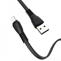 Кабель HOCO X40 USB to iP 2.4A, 1m, TPE, TPE connectors, Black