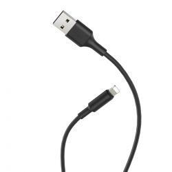 Кабель HOCO X25 USB to iP 2A, 1m, PVC, PVC connectors, Black