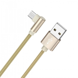 Кабель BOROFONE BX26 Express Micro-USB 1m, 2.4A, nylon braid Gold