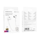 Навушники BOROFONE BM30 Max Acoustic wire control earphones for iP with mic White