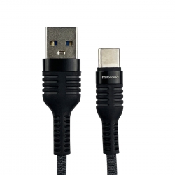 Кабель Mibrand MI-13 Feng World Charging Line USB for Type-C 2A 1m Black/Grey