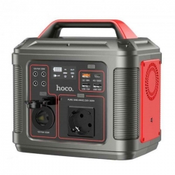 Портативна зарядна станція HOCO DB28 300W Iron Gray+Red