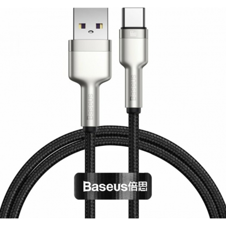 Кабель Baseus Cafule Series Metal Data Cable USB to Type-C 66W 1m Black