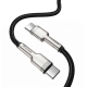 Кабель Baseus Cafule Series Metal Data Cable Type-C to Type-C 100W 1m Black