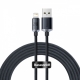 Кабель Baseus Crystal Shine Series Fast Charging Data Cable USB to iP 2.4A 2m Black