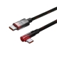 Кабель Baseus MVP 2 Elbow-shaped Fast Charging Data Cable Type-C to Type-C 100W 1m Black+Red
