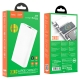 Зовнішній акумулятор HOCO J85 Wellspring digital display power bank(20000mAh) White