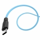 Кабель HOCO X21 Plus USB to Type-C 3A, 1m, silicone, silicone connectors, Black+Blue