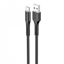 Кабель CHAROME C22-02 USB-A to USB-C aluminum alloy charging data cable Black