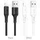 Кабель BOROFONE BX47 USB to iP 2.4A, 1m, PVC, PVC connectors, White