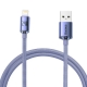 Кабель Baseus Crystal Shine Series Fast Charging Data Cable USB to iP 2.4A 1.2m Purple