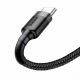 Кабель Baseus cafule Cable USB For Type-C 2A 3m Gray+Black