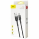 Кабель Baseus cafule Cable USB For Type-C 2A 3m Gray+Black