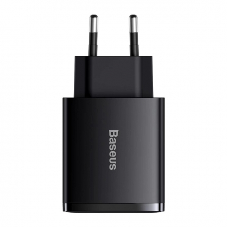 Мережевий зарядний пристрій Baseus Compact Quick Charger 2U+C 30W EU Black