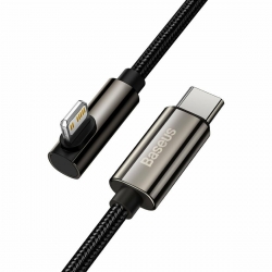 Кабель Baseus Legend Series Elbow Fast Charging Data Cable Type-C to iP PD 20W 1m Black